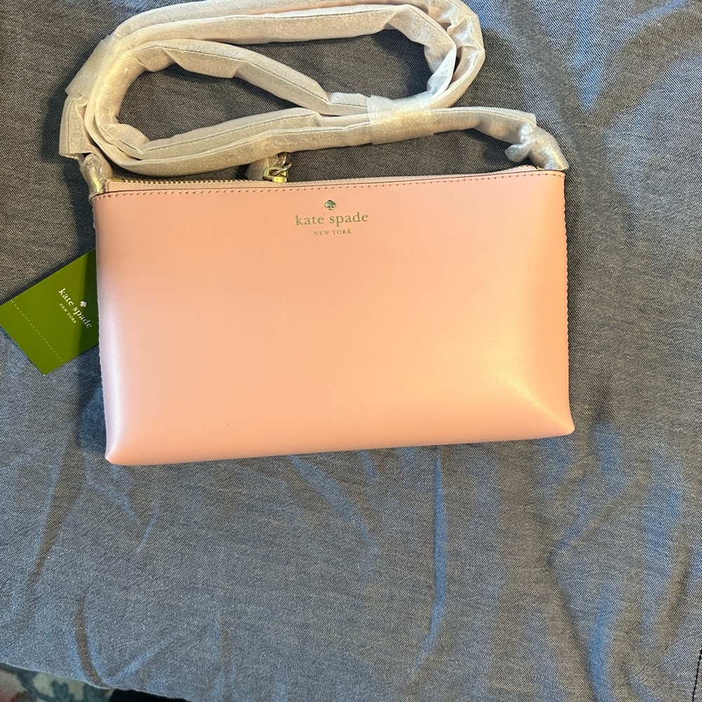New! Kate Spade New York Ivy Street Amy Rose Lip Balm Pink Leather Crossbody Bag